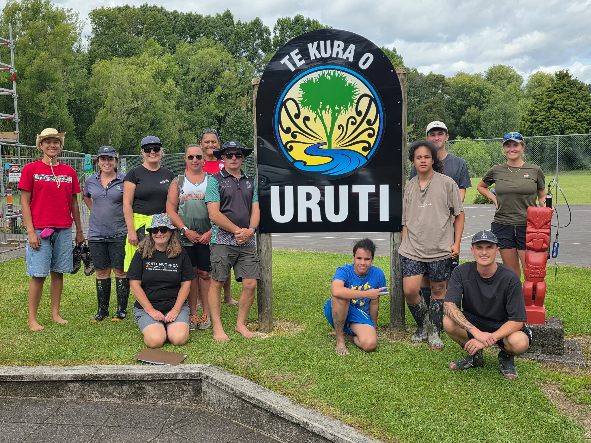 Survey team at Te Kura o Uruti